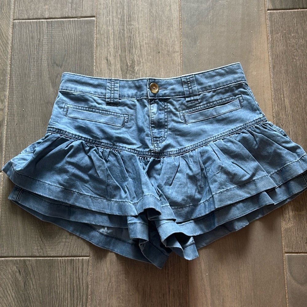American Eagle Outfitters Blue Mini Skirt